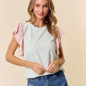 Paisley Princess Top - Sage/Rose